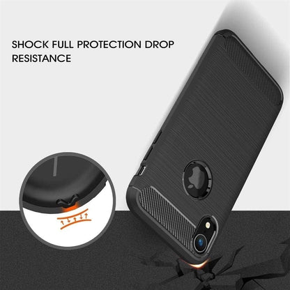 Cover til Apple iPhone XR, Techsuit, Carbon, Sort