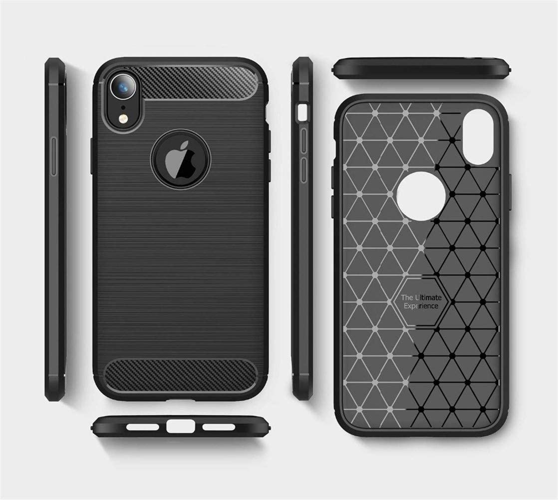 Cover til Apple iPhone XR, Techsuit, Carbon, Sort