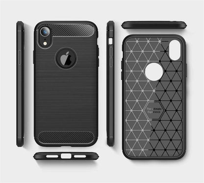 Cover til Apple iPhone XR, Techsuit, Carbon, Sort