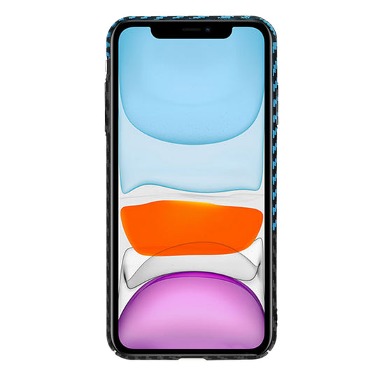 Cover til Apple iPhone XR, Techsuit, Carbonite FiberShell, Sort Bleu