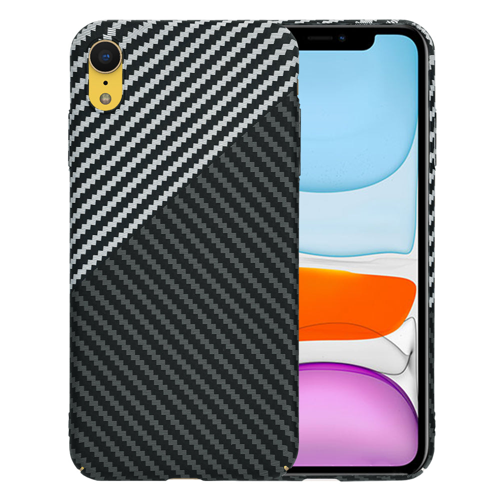 Cover til Apple iPhone XR, Techsuit, Carbonite FiberShell, Sort Grå