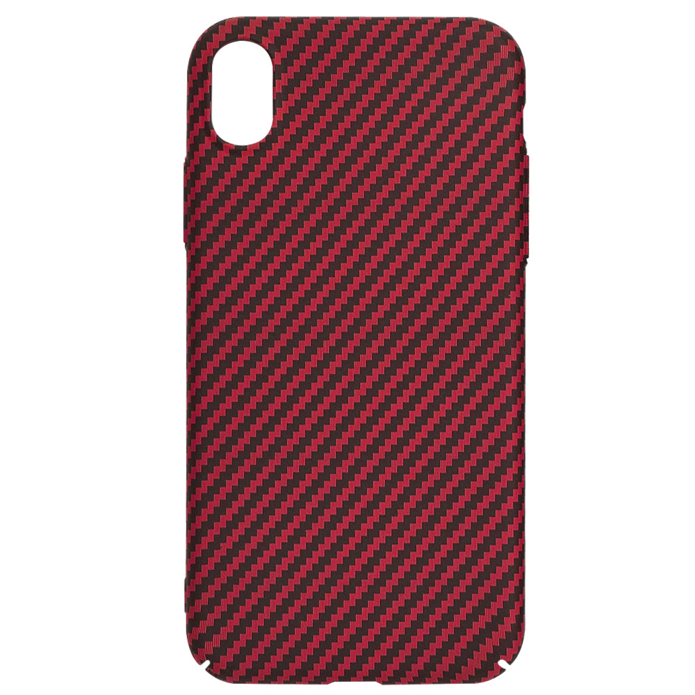 Cover til Apple iPhone XR, Techsuit, Carbonite FiberShell, Rød