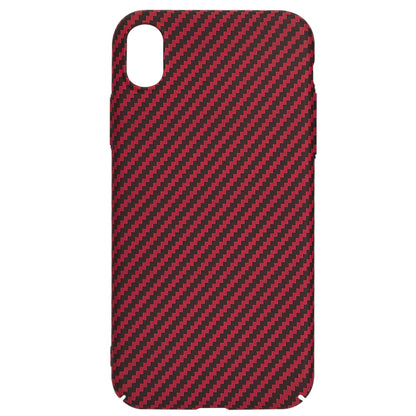 Cover til Apple iPhone XR, Techsuit, Carbonite FiberShell, Rød