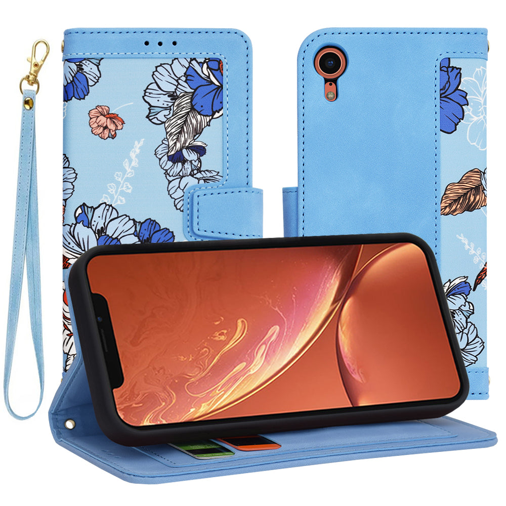 Cover til Apple iPhone XR, Techsuit, FlipCraft, Blå