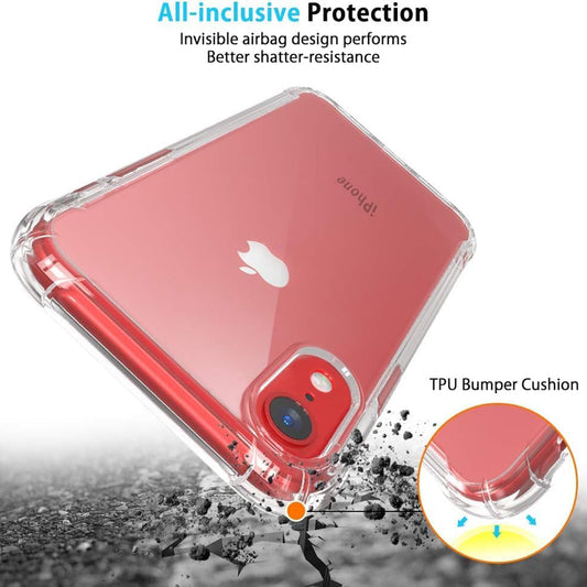 Cover til Apple iPhone XR, Techsuit, Stødsikker Klar, Transparent