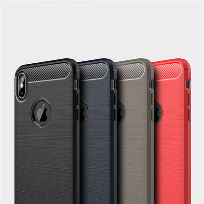 Cover til Apple iPhone XS Max, Techsuit, Carbon, Sort