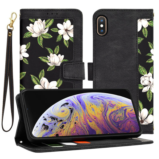 Cover til Apple iPhone XS Max, Techsuit, FlipCraft, Sort