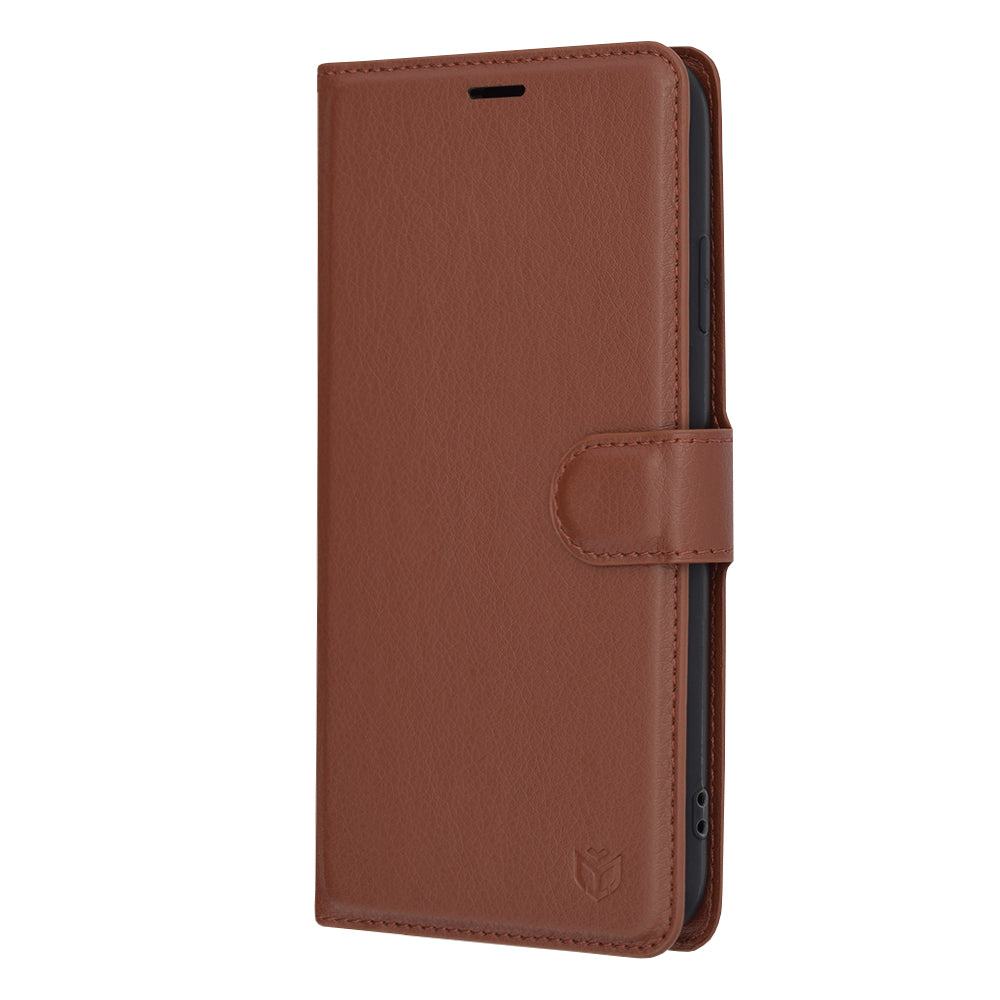 Cover til Apple iPhone XS Max, Techsuit, Leather Folio, Brun