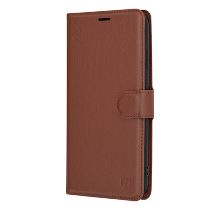 Cover til Apple iPhone XS Max, Techsuit, Leather Folio, Brun
