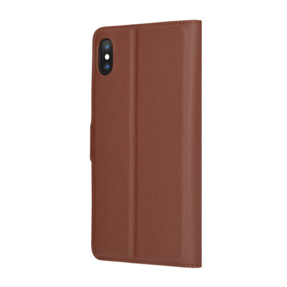 Cover til Apple iPhone XS Max, Techsuit, Leather Folio, Brun