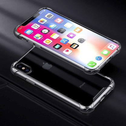 Cover til Apple iPhone XS Max, Techsuit, Stødabsorberende Klar, Transparent