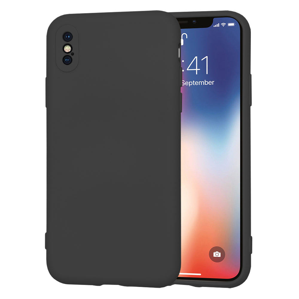 Cover til Apple iPhone XS / X, Techsuit, SoftFlex, Sort