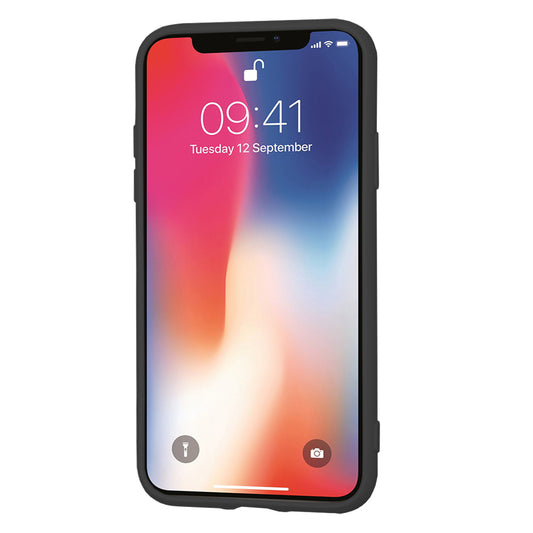 Cover til Apple iPhone XS / X, Techsuit, SoftFlex, Sort
