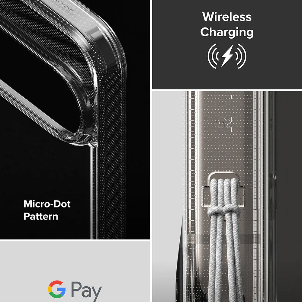 Cover til Google Pixel 10 Pro / 10, Ringke, Fusion, Transparent