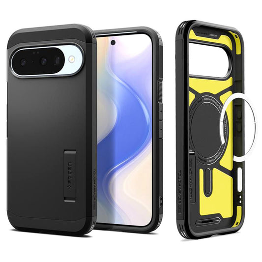 Cover til Google Pixel 10 Pro / 10, Spigen, Tough Armor, Sort
