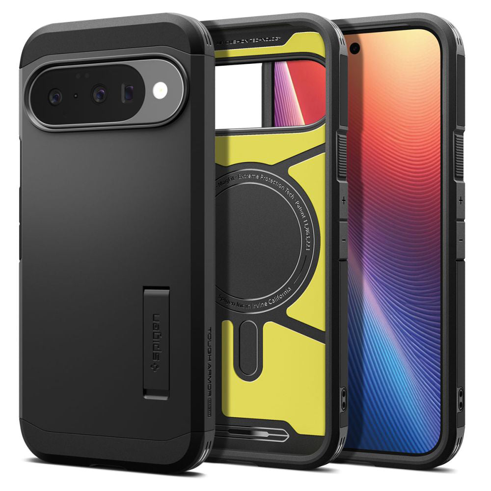 Cover til Google Pixel 10 Pro / 10, Spigen, Tough Armor, Sort