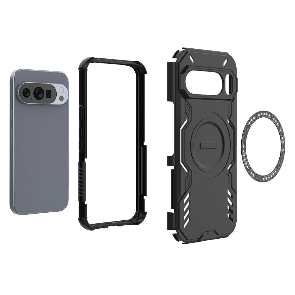 MagSafe-etui til Google Pixel 10 Pro / 10, Techsuit, ArmorMag, Sort