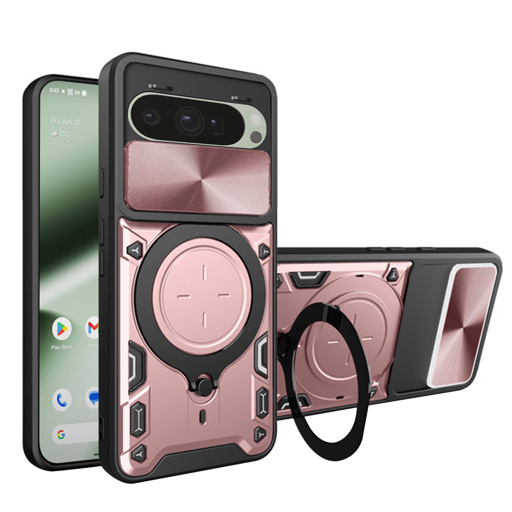 Cover til Google Pixel 10 Pro / 10, Techsuit, CamGuard Pro, Lyserød Guld