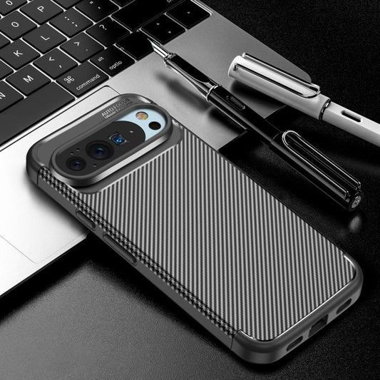 Cover til Google Pixel 10 Pro / 10, Techsuit, CarbonFiber, Sort