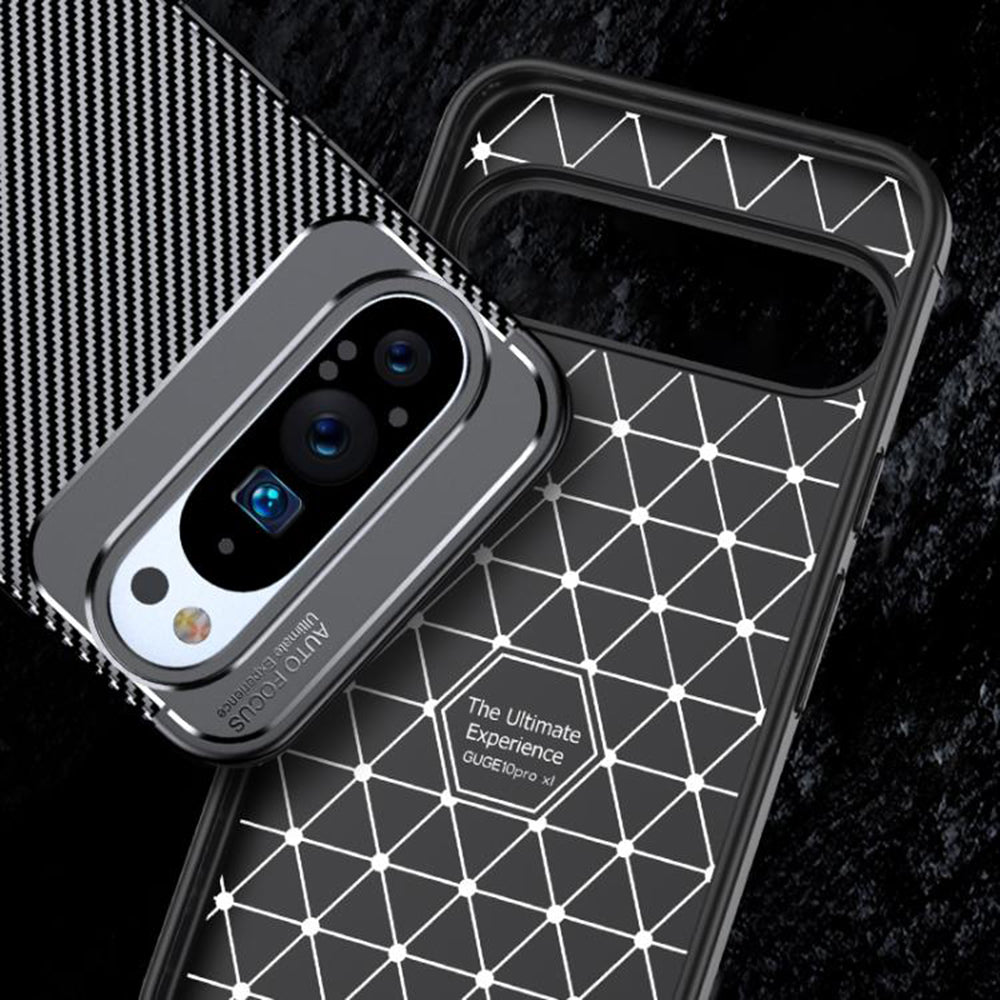 Cover til Google Pixel 10 Pro / 10, Techsuit, CarbonFiber, Sort