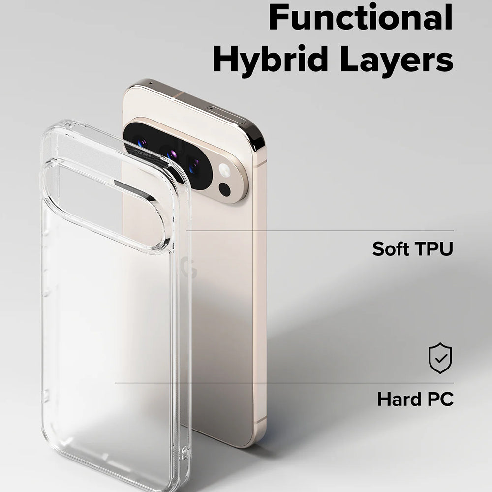 Cover til Google Pixel 10 Pro XL, Ringke, Fusion, Mat Transparent