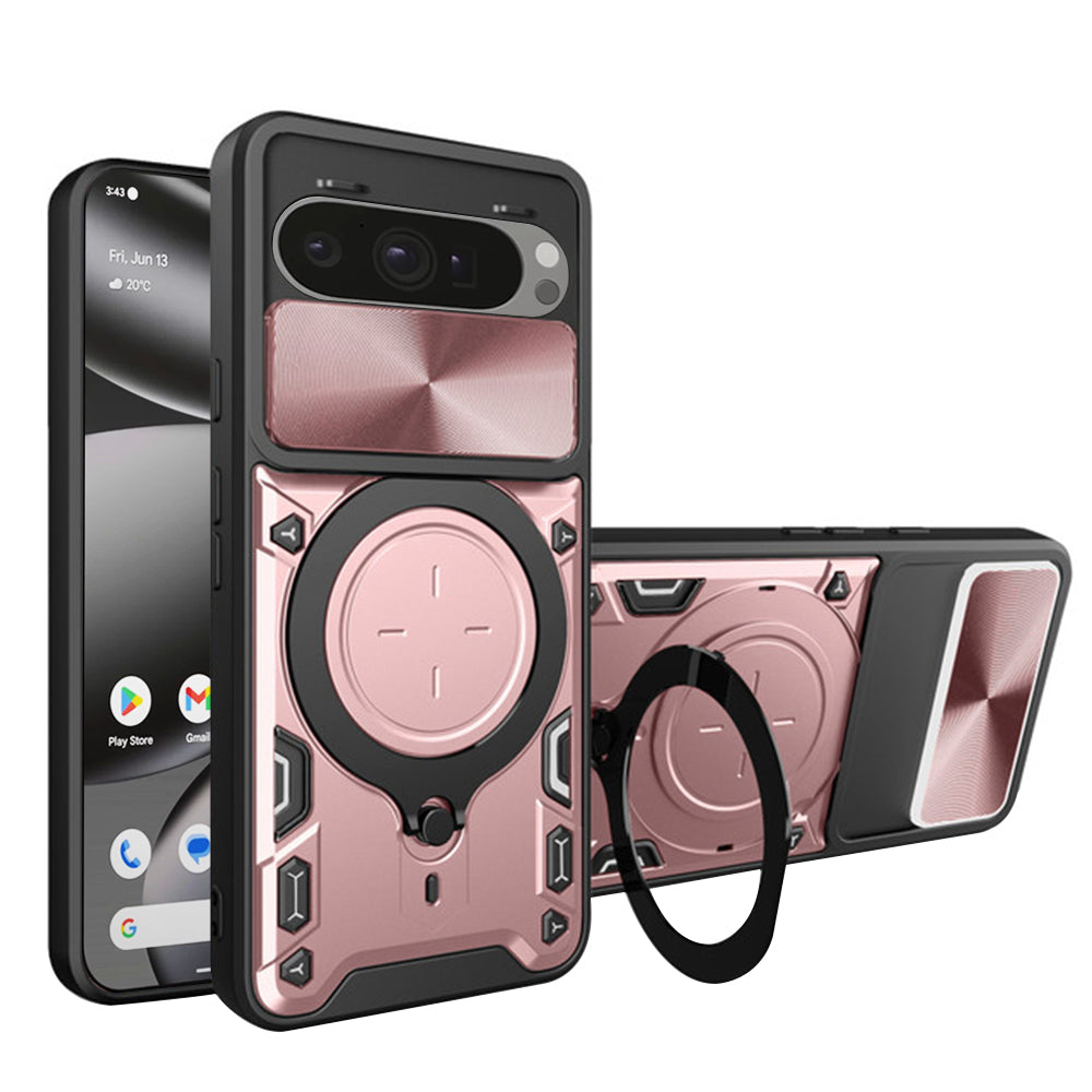 Cover til Google Pixel 10 Pro XL, Techsuit, CamGuard Pro, Lyserød Guld