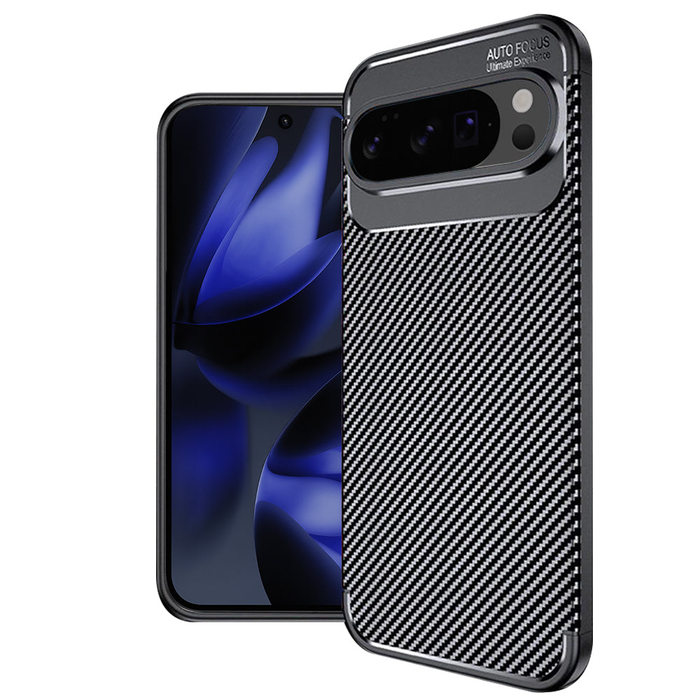 Cover til Google Pixel 10 Pro XL, Techsuit, CarbonFiber, Sort