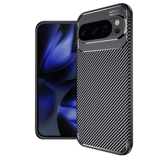 Cover til Google Pixel 10 Pro XL, Techsuit, CarbonFiber, Sort