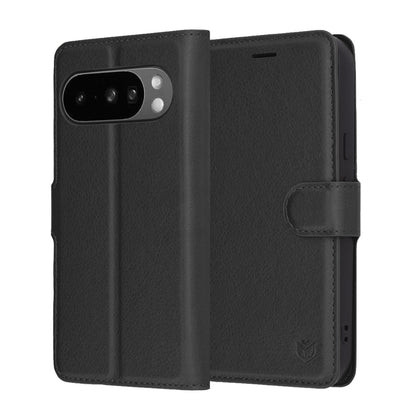 Cover til Google Pixel 10 Pro XL, Techsuit, Leather Folio, Sort
