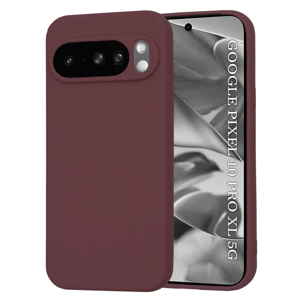 Cover til Google Pixel 10 Pro XL, Techsuit, SoftFlex, Vinrød