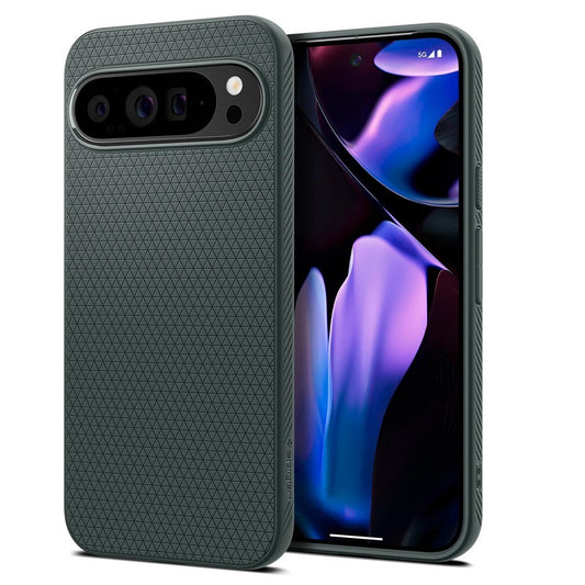 Etui til Google Pixel 9 Pro XL, Spigen, Liquid Air, Grøn ACS07717