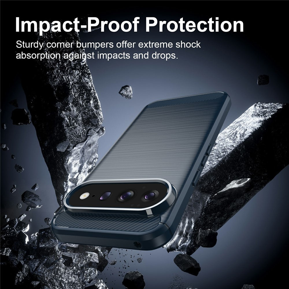 Cover til Google Pixel 11 Pro XL, Techsuit, Carbon, Blå