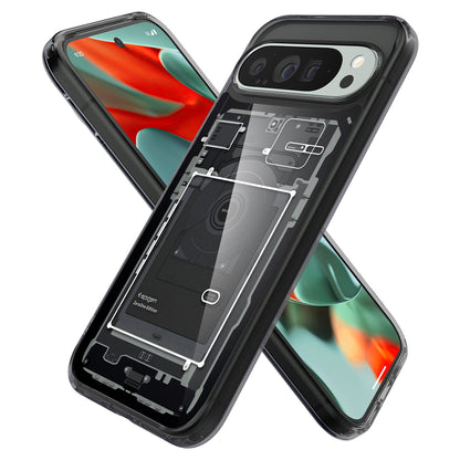 Cover til Google Pixel 9 Pro XL, Spigen, Ultra Hybrid Zero One, Sort ACS07722