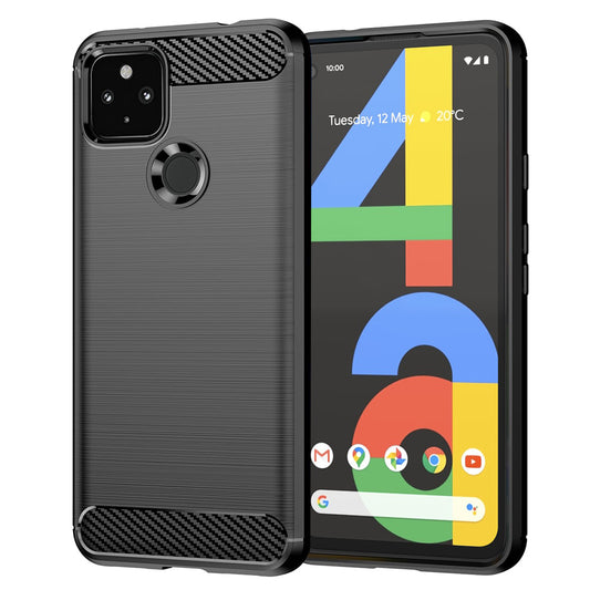 Cover til Google Pixel 4a 5G, Techsuit, Carbon, Sort
