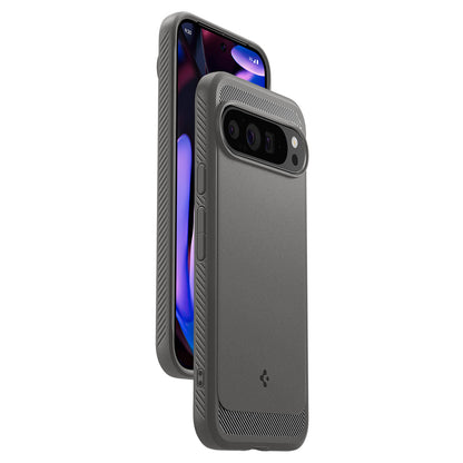 Etui til Google Pixel 9 Pro XL, Spigen, Rugged Armor, Grå ACS07784