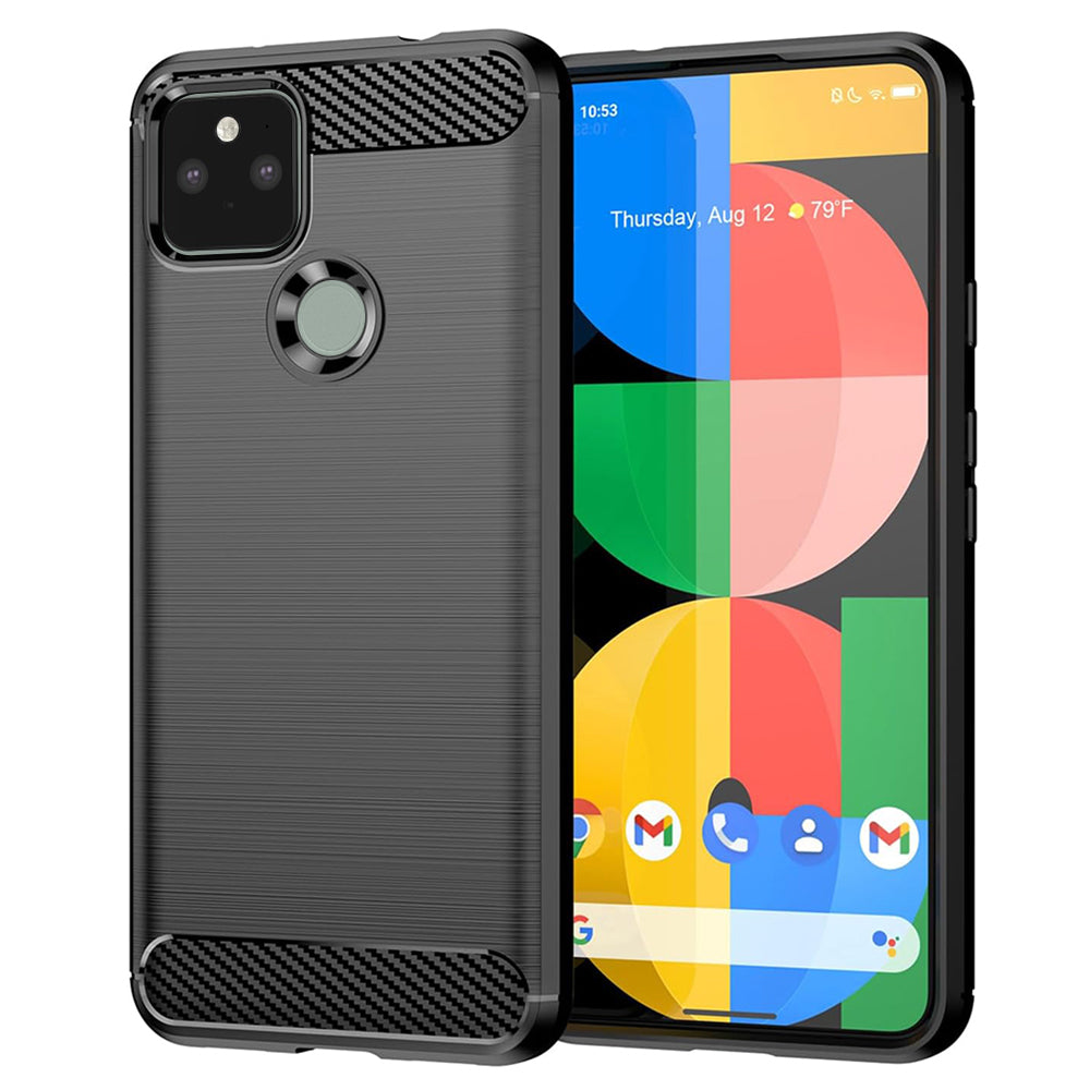 Cover til Google Pixel 5, Techsuit, Carbon, Sort