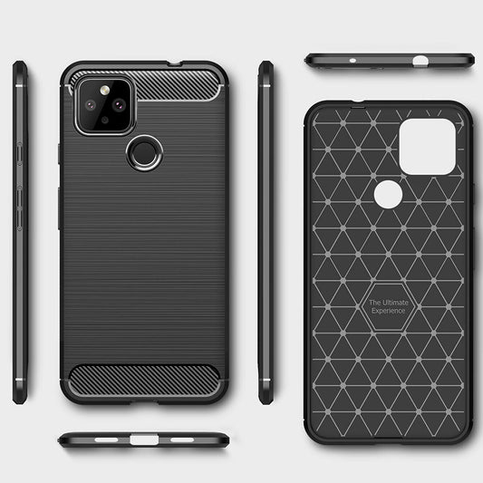 Cover til Google Pixel 5, Techsuit, Carbon, Sort