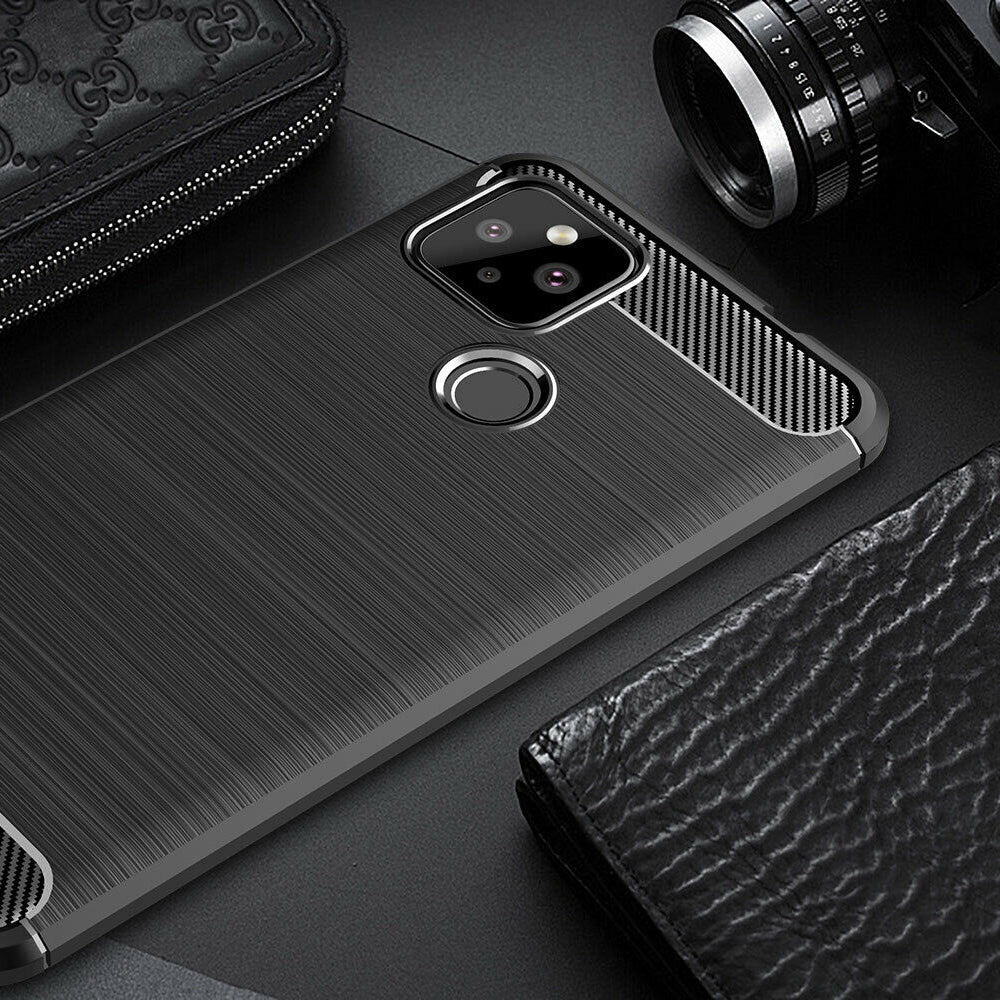 Cover til Google Pixel 5, Techsuit, Carbon, Sort