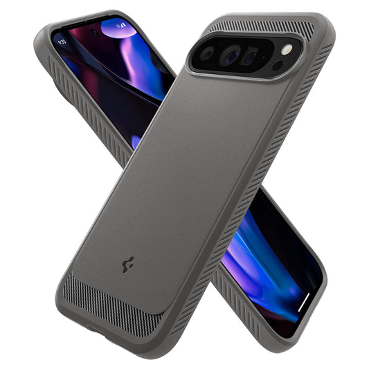 Etui til Google Pixel 9 Pro XL, Spigen, Rugged Armor, Grå ACS07784