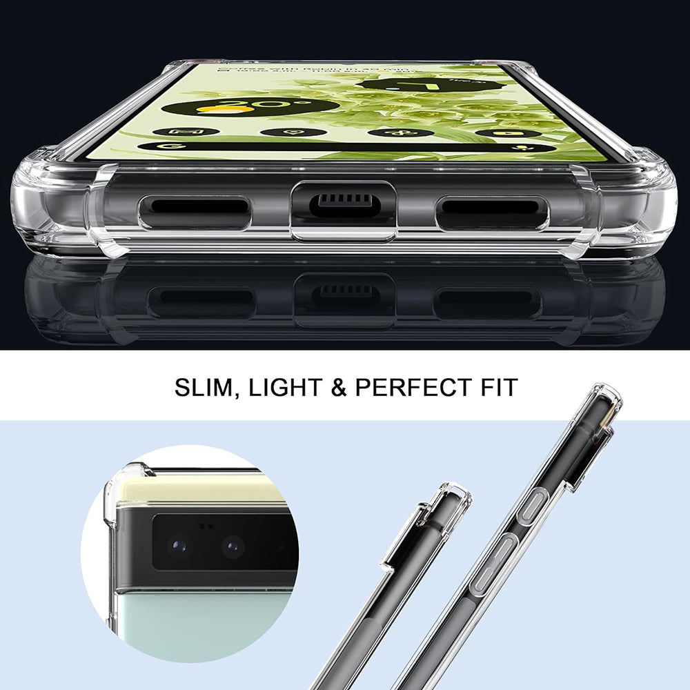 Cover til Google Pixel 6 Pro, Techsuit, Shockproof Clear, Transparent