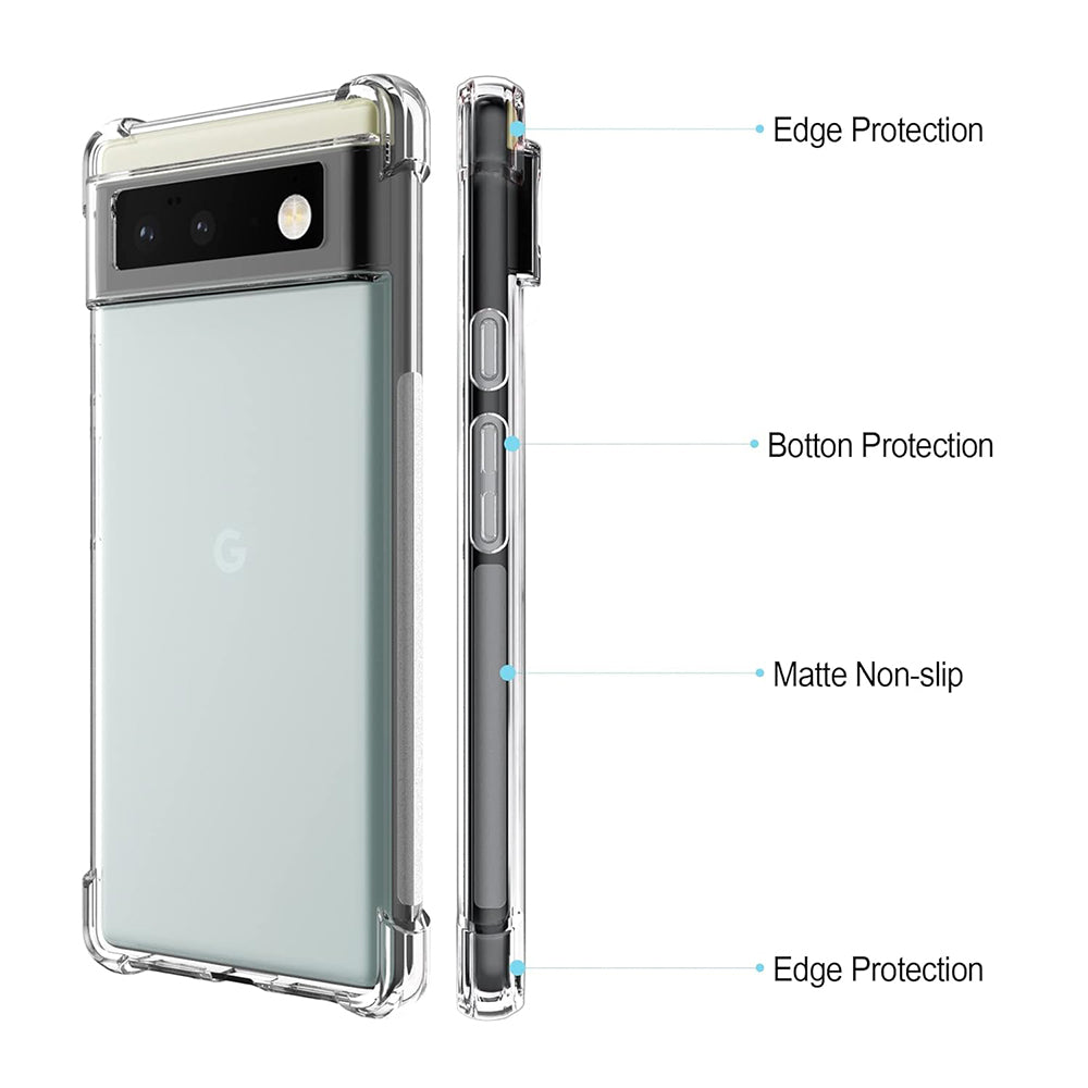 Cover til Google Pixel 6 Pro, Techsuit, Shockproof Clear, Transparent