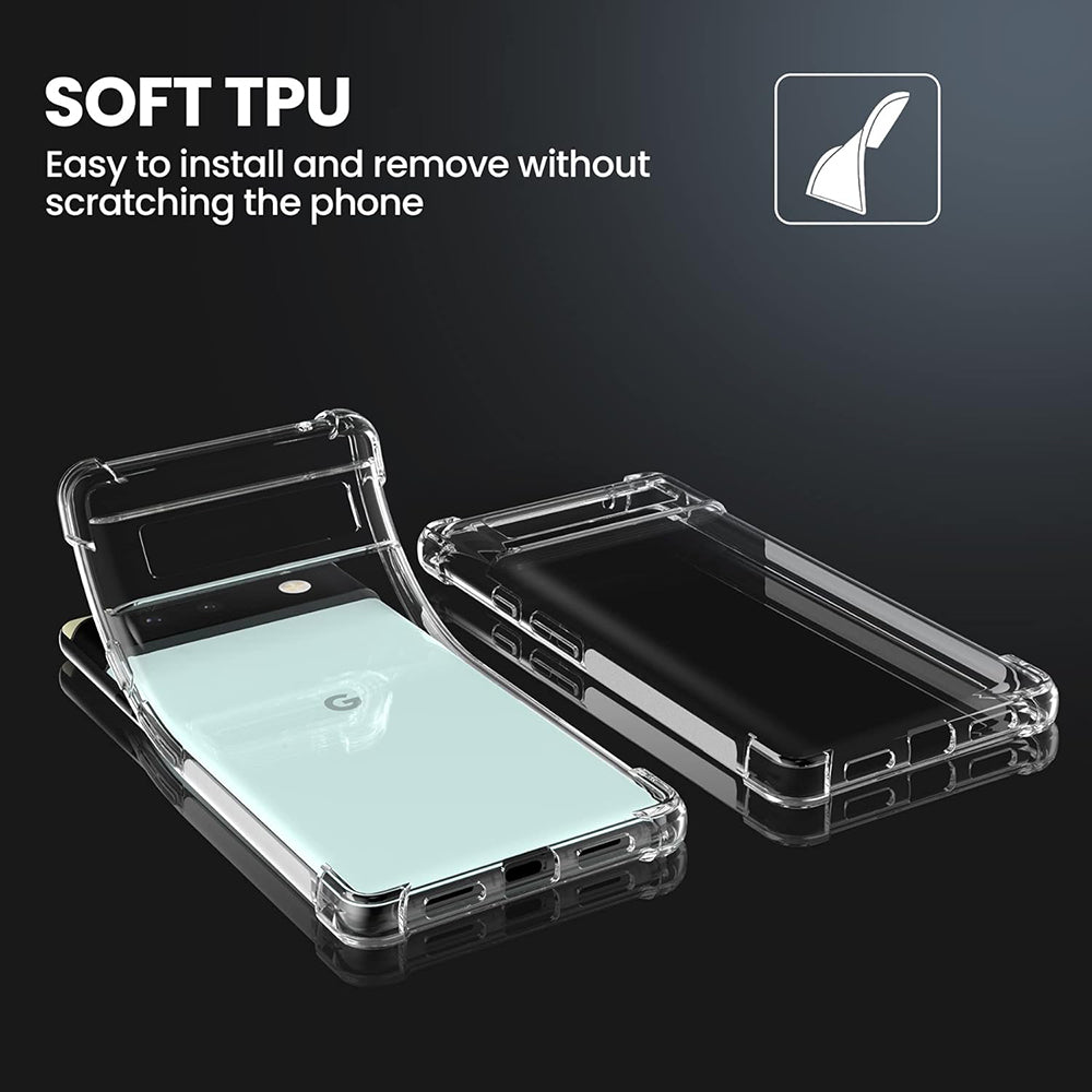 Cover til Google Pixel 6 Pro, Techsuit, Shockproof Clear, Transparent