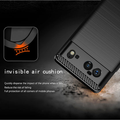 Cover til Google Pixel 6, Techsuit, Carbon, Sort