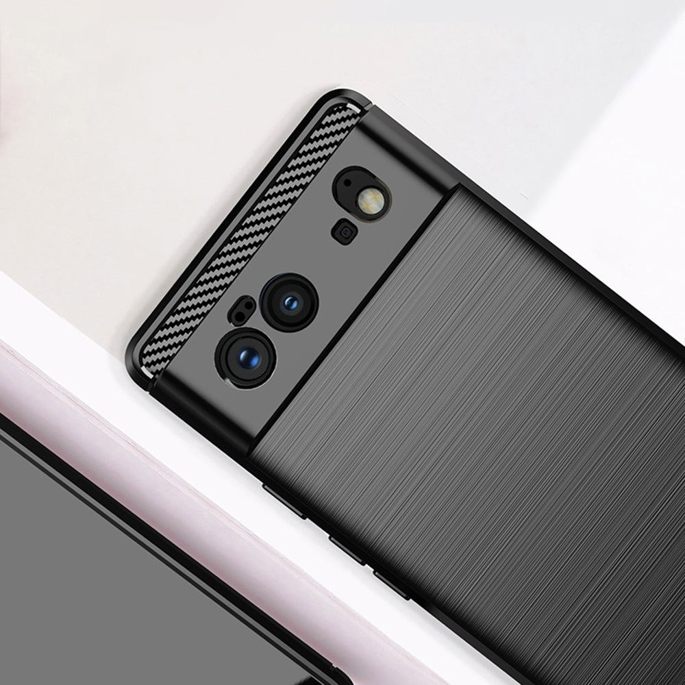Cover til Google Pixel 6, Techsuit, Carbon, Sort
