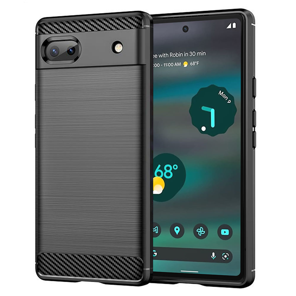 Cover til Google Pixel 6a, Techsuit, Carbon, Sort
