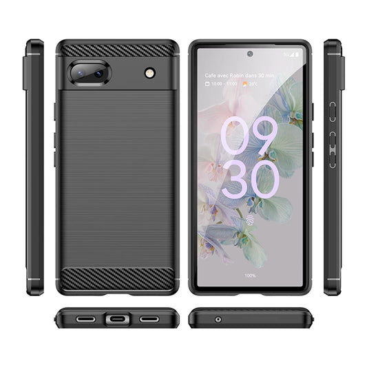 Cover til Google Pixel 6a, Techsuit, Carbon, Sort