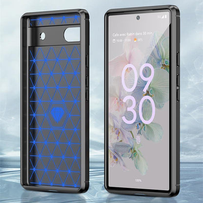 Cover til Google Pixel 6a, Techsuit, Carbon, Sort