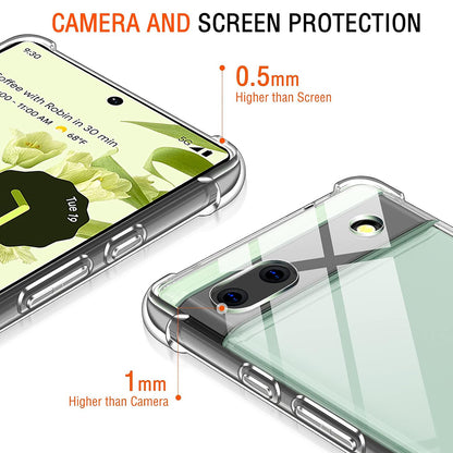 Cover til Google Pixel 6a, Techsuit, Shockproof Clear, Transparent