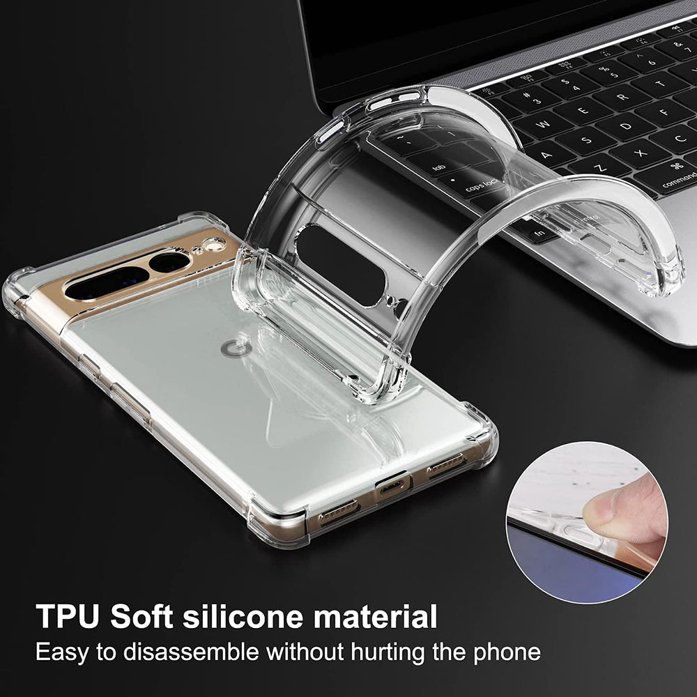 Cover til Google Pixel 7 Pro, Techsuit, Shockproof Clear, Transparent