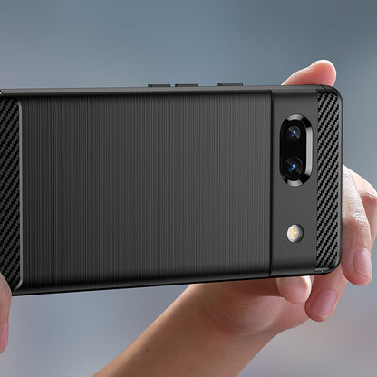 Cover til Google Pixel 7a, Techsuit, Carbon, Sort